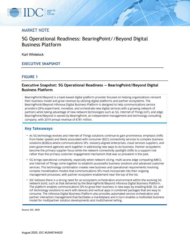 5G Operational Readiness: Beyond Now Digital Business Platform